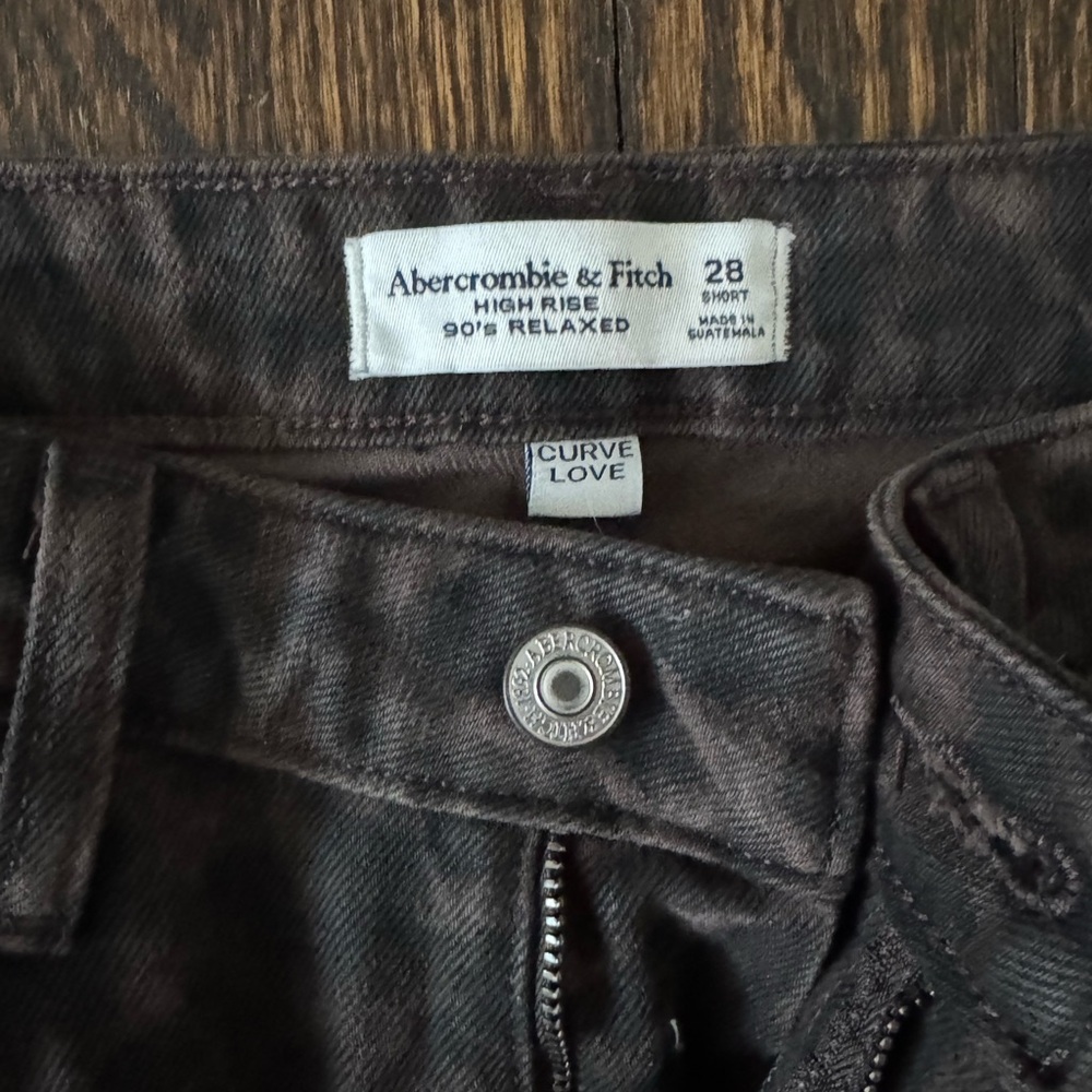 Abercrombie & Fitch Dark Gray High Rise Jeans